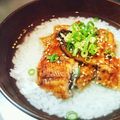 lucchoron's cooksnap of when they made 名古屋めし♪鰻ひつまぶしシメのお茶漬け.