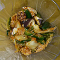 七の帝王's cooksnap of when they made ＊たこときゅうりのキムチ和え＊.