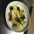 とーちゃ's cooksnap of when they made さわらと春キャベツの醤油バター蒸し.