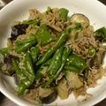 あくびぃー's cooksnap of when they made ピーマンとなすのじゃこ味噌炒め.