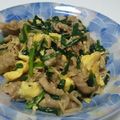 クックS2PFQG☆'s cooksnap of when they made 豚肉とニラの卵とじ.