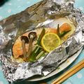 ネコかえる's cooksnap of when they made オシャレに♡鮭とポテトのホイル焼き.