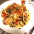 suglife's cooksnap of when they made アラカブとアサリのアクアパッツァ.