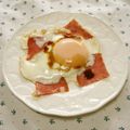 *ひろみ*'s cooksnap of when they made 黄身がずれないハムエッグ.