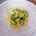 melmarilyn's cooksnap of when they made たっぷりズッキーニのレモンチーズパスタ.