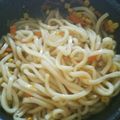 リトル黒豆マーメイド's cooksnap of when they made 惣菜屋で習っためんつゆ味の焼きうどん.