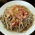 ★★mococo★★'s cooksnap of when they made ごま油香る✿叩き梅とねぎの冷製そば✿.
