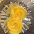 naginaji's cooksnap of when they made 桃のコンポートでバラゼリー♪.