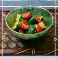 sakuraロゼット's cooksnap of when they made 冷たい♡きゅうりとトマトのⓌ胡麻和え♪.