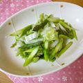 sumirenore's cooksnap of when they made シンプルが1番！アスパラと白菜の塩炒め.