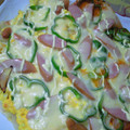トマメガネ's cooksnap of when they made 餃子の皮でお花が咲いたピザ☆海老マヨ.