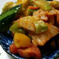 としこ♪'s cooksnap of when they made 白菜キムチとアボカドの簡単サラダ.