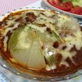 chiwawa♡'s cooksnap of when they made スキレット✿玉葱のボロネーゼチーズ焼き✿.