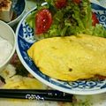 taminobu's cooksnap of when they made オムライスのようで実は肉じゃがオムレツ♪.