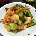 。なっち。's cooksnap of when they made 胡瓜とササミのキムチ炒め.