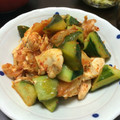 。なっち。's cooksnap of when they made 胡瓜とササミのキムチ炒め.