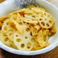 月見なっとう's cooksnap of when they made レンコンと油揚げの味噌炒め.