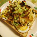 みるきー猫ちゃん's cooksnap of when they made 茹で卵のかっぱ×きつね和トースト.