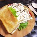 ３匹の大ぶたママ's cooksnap of when they made お札サンド♪.