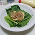 やすのごはん's cooksnap of when they made かんたん一品⑤チンッ♪小松菜のおかかマヨ.