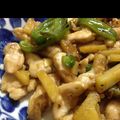 lndigoblue's cooksnap of when they made 鶏ムネ肉とピーマンの炒めもの.