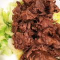 harumegmon's cooksnap of when they made 牛肉とレタスのオイスターソース炒め.