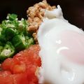 tkys's cooksnap of when they made 簡単！オクラと山芋と納豆ネバネバ丼.