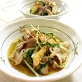 nasubeam's cooksnap of when they made 豚コマ・水菜・油揚げの煮浸し♪.
