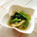 nasubeam's cooksnap of when they made 小松菜と油揚げの煮物.