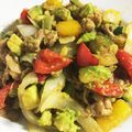 イヴたん☆'s cooksnap of when they made 豚肉とアボカドのバター七味炒め.
