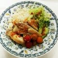 haruboomam's cooksnap of when they made 炊飯器でカオマンガイ（チキンライス）.