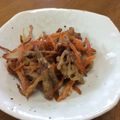 koumachan's cooksnap of when they made きんぴらリメイク☆激うまかきあげ♡.