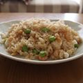 tgm725's cooksnap of when they made 海老と枝豆のガーリック炒飯.
