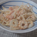 mimioui＊'s cooksnap of when they made 節約！ちくわともやしの明太子マヨソテー.