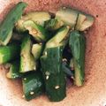 マイ©'s cooksnap of when they made 簡単1分♬夏バテ知らず★胡瓜の即席お惣菜.