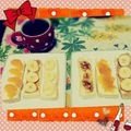 リジー＊£ove's cooksnap of when they made 【簡単】フルーツスティックオープンサンド.