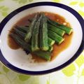 ゆうこ☆ろん's cooksnap of when they made 簡単うまうまオクラのポン酢焼き(^_^).