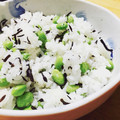 あnz's cooksnap of when they made 枝豆とひじきのごはん.