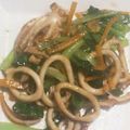 Pakako☆'s cooksnap of when they made 小松菜とイカのガーリックオイスター炒め.