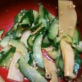 綾ママ♡'s cooksnap of when they made ５分で出来るメンマと胡瓜の和え物.