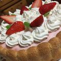 ibumiu's cooksnap of when they made いちごムースのシャルロット♡.