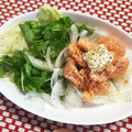 ちゃっきー★'s cooksnap of when they made 色合いきれい♪簡単鮭缶と玉ねぎのサラダ.