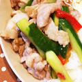 mayukanama's cooksnap of when they made 豚と夏野菜の中華炒め.