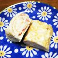 YUKIKI☆'s cooksnap of when they made お弁当＊キャラ弁 赤と白の卵焼き♡.