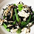 クックXNCNZZ☆'s cooksnap of when they made 簡単副菜に！小松菜と舞茸 ひじきの白和え.