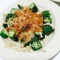 かんな＞＜'s cooksnap of when they made 簡単5分 えのきとオクラの梅肉和え.