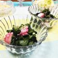みつばちハート's cooksnap of when they made たことわかめ、きゅうりの酢の物.