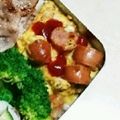 amjkao's cooksnap of when they made お弁当に☆卵とウィンナーとチーズで一品.
