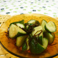 赤い電話's cooksnap of when they made きゅうりの塩昆布和え.