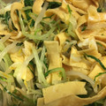 あんほっぺ's cooksnap of when they made 水菜ともやしと卵のナムル♡簡単おつまみ.